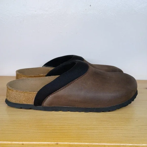 Birkenstock Boston Papillio Brown Sandals Slip On Slides Size 38 Women's 7 Mns 5 - Picture 7 of 14